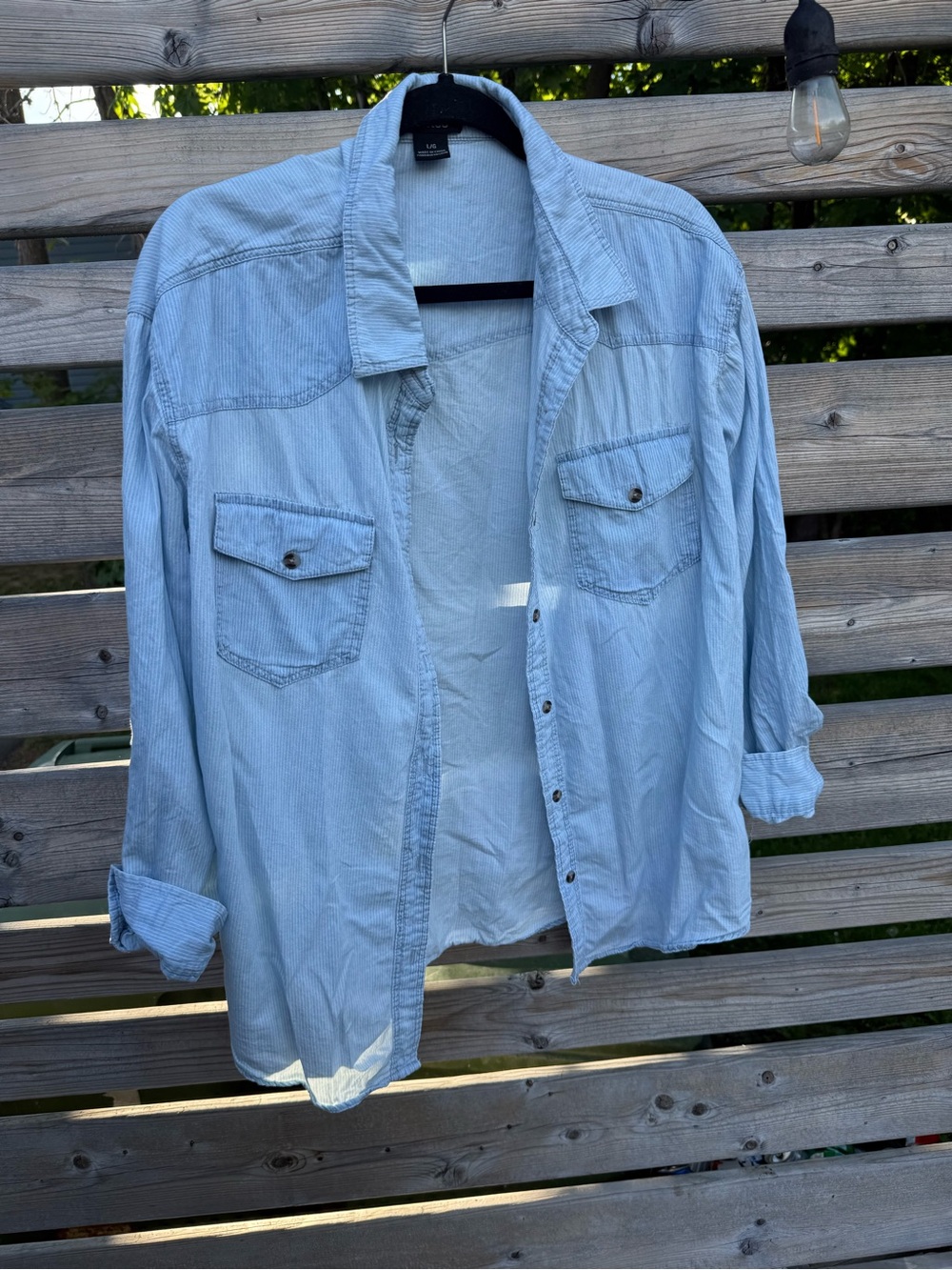 Light Blue Striped Women’s Shirt